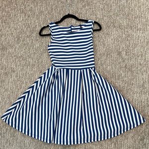 ModCloth Fit and Flare Striped Dress